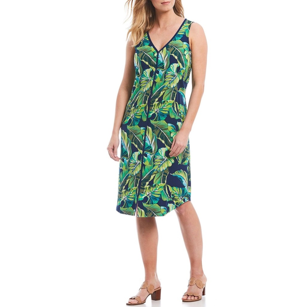 Tommy Bahama | Lovely leaves midi dress